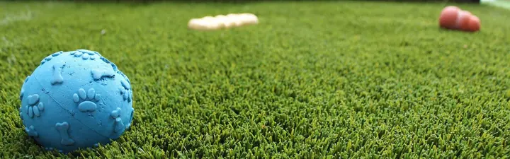 Close-up of artificial landscape grass